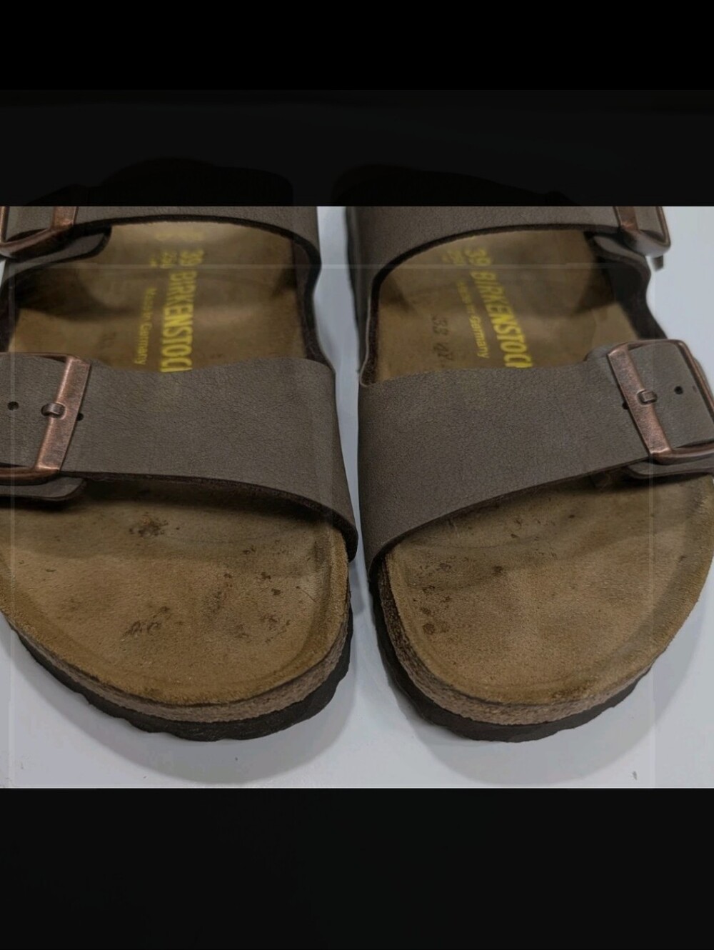 Birkenstock Arizona Slides Sandals Mens Brown 30 L8 M6 - Picture 8 of 14